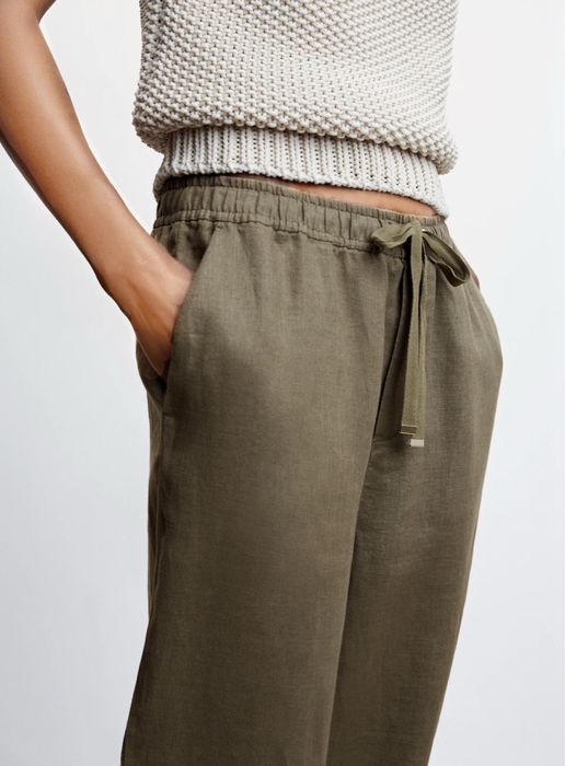 MANGO дамски ленен панталон