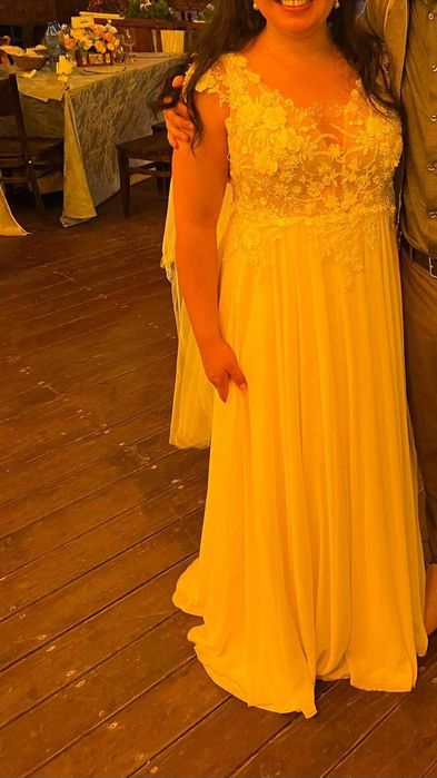 Булчeнска рокля с две поли от Miravision, размер 44 / L