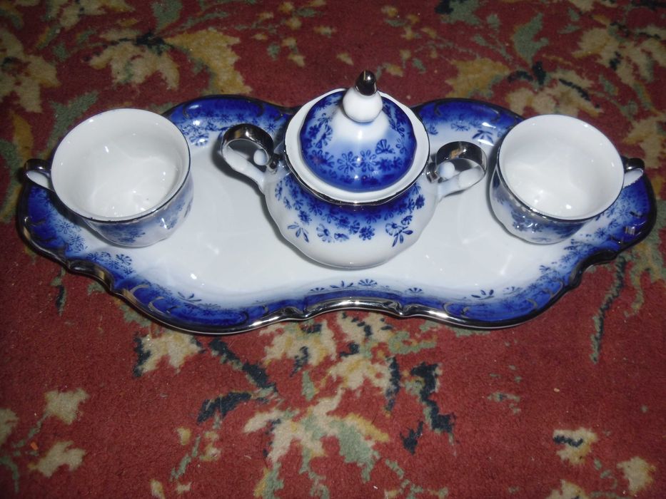 serviciu cafea portelan vechi