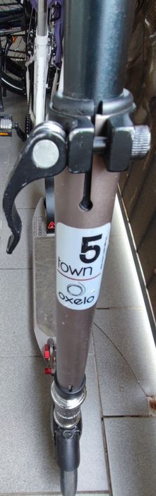 Trotinetă Oxelo Town 5 Grey XL - Pliabilă și Compactă