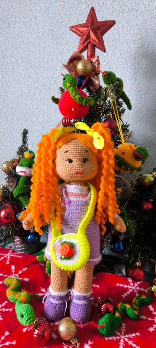 Куклы вязанные, ручная работа