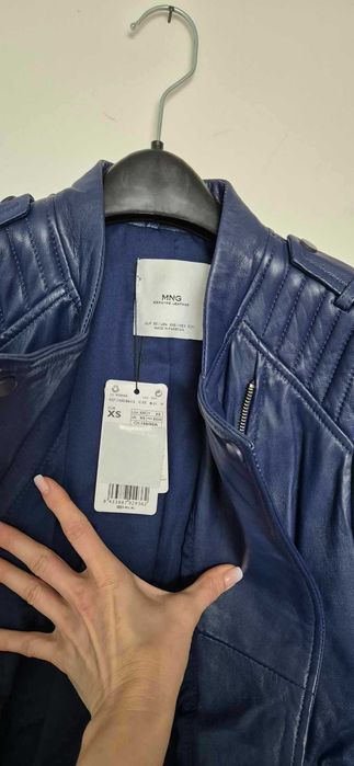 Ново кожено яке Mango , XS