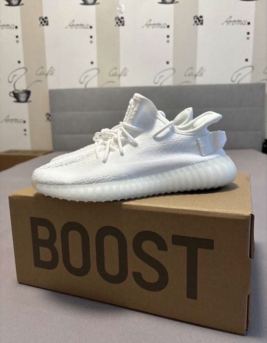 Yeezy 350 V2 White ( alb , boost , adidas )