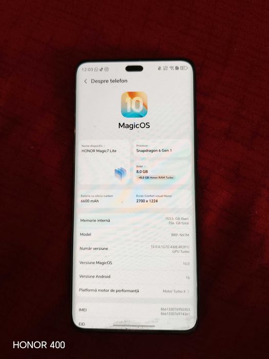 Telefon honor magic 7 lite