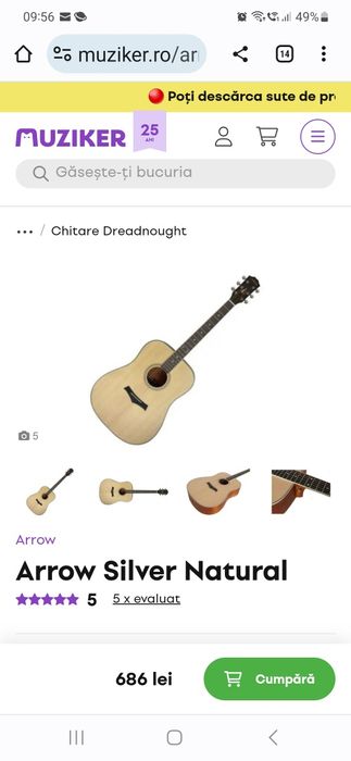 Vand Chitara acustica +Husa