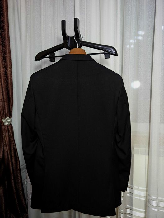 Costum Bigotti, Merlin, Marime 48, Talie I, negru, 100% lana