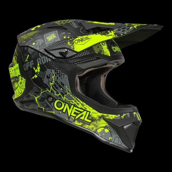 Каска O'NEAL 1SERIES VIBRANT Black/Neon Yellow V.26