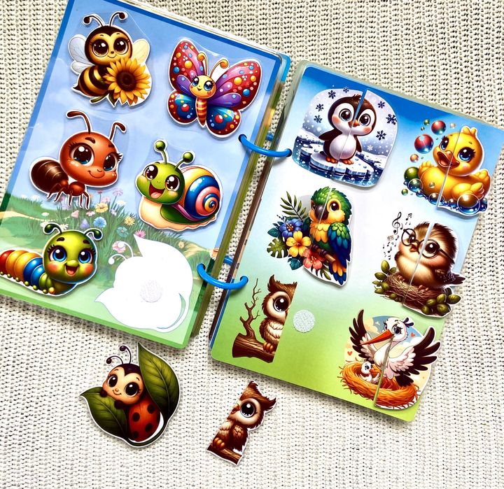 Албум играчка с лепенки, за деца  | ръчна изработка