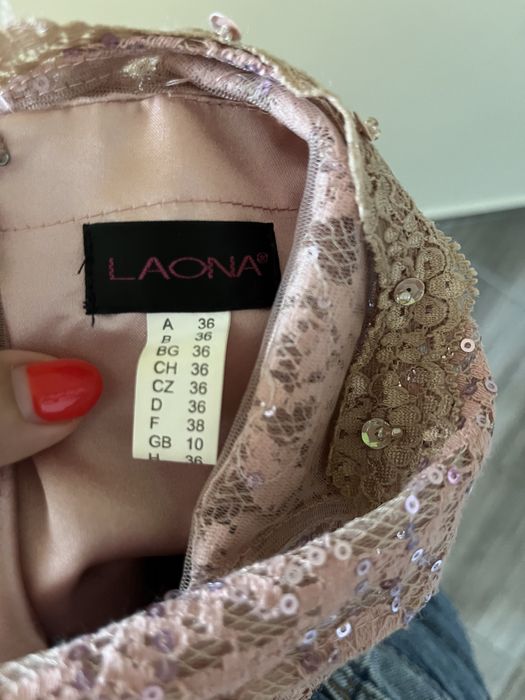 Официална рокля Laona в нежен, розов цвят