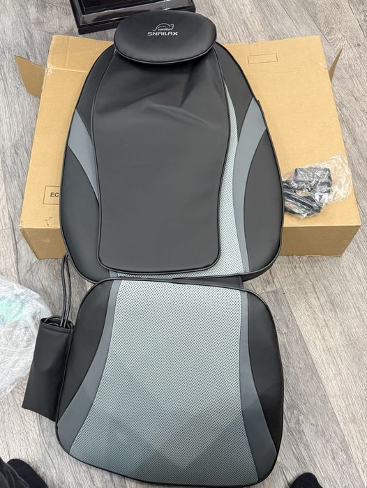 НОВ Snailax SL-256G масажор за гръб - Shiatsu + подгряване ТОП цена