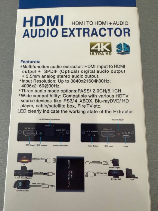 3.5mm to HDMI декодер