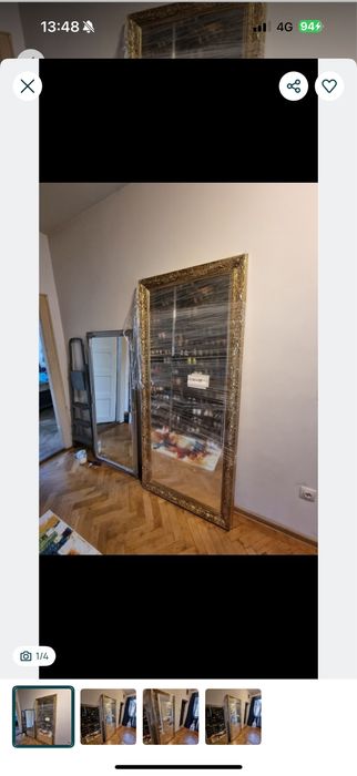 Oglindă decorativa cu rama deosebită din lemn
