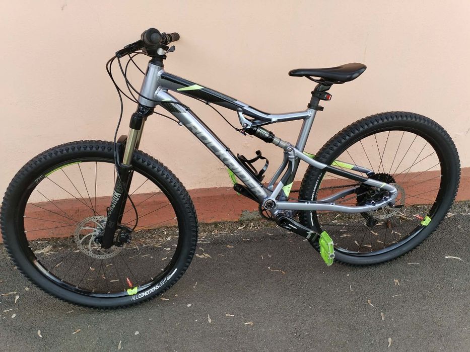 Bicicleta full suspensii furca aer rock shox frane disc hidraulice