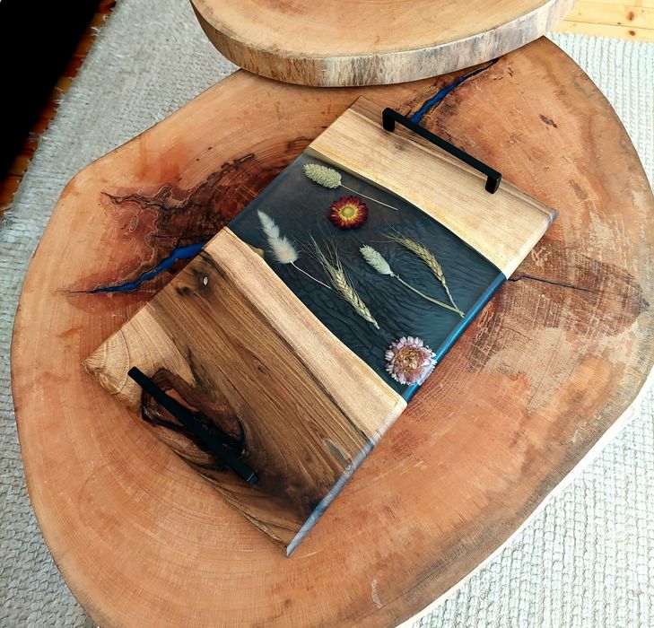 Дъски за сервиране на мезета от епоксидна смола