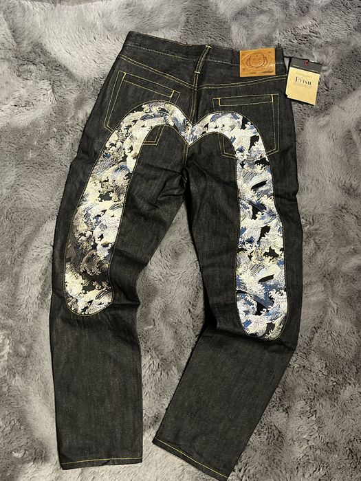 Evisu Raw Denim Blugi Jeans
