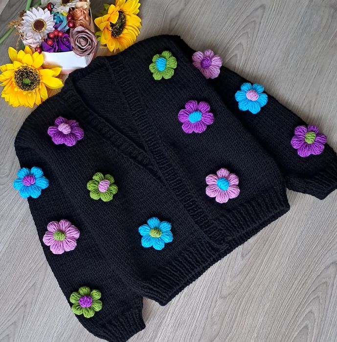Cardigan cu flori
