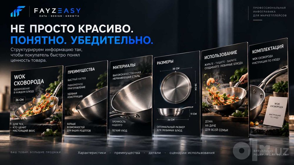 Услуги по продаже ваших товаров на маркетплейсах Uzum / Yandex Market