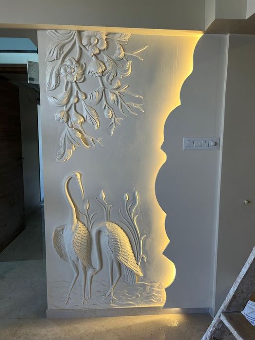 Барельеф.Скала.Объемное гипсовое панно. Скульптор.