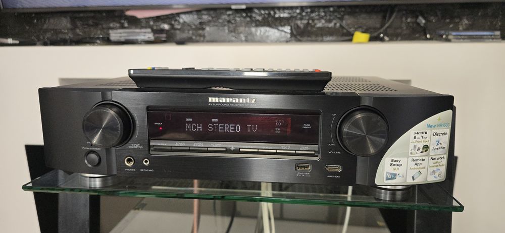 Receiver 7.1 Slim Marantz NR1603 Internet Usb Airplay Hdmi ARC
