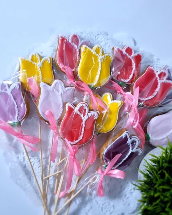 Букет тюльпанов из пряников