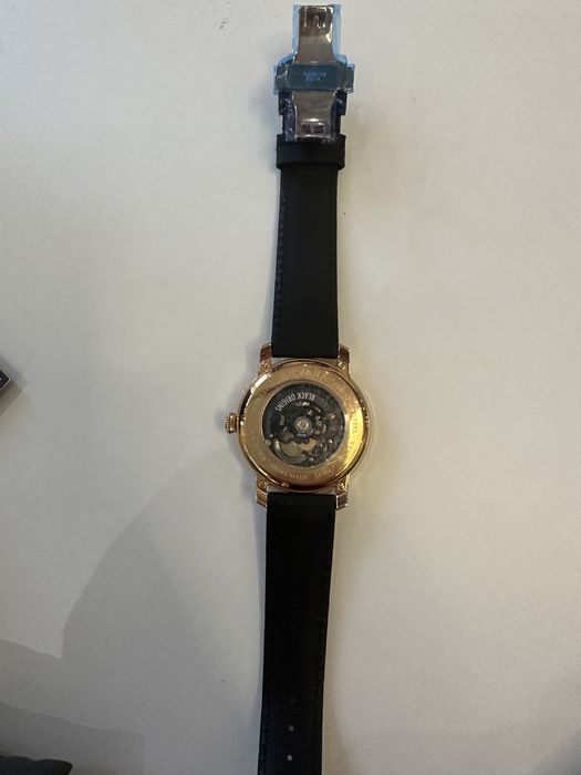 Silvana Men's Watch Black Origins Rose Gold PVD Rubber SR41ARR63RN