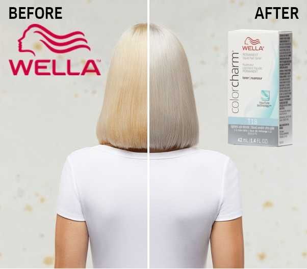 2 buc. Wella T18 Blond Cenusiu Deschis - Toner, neutral culorile calde