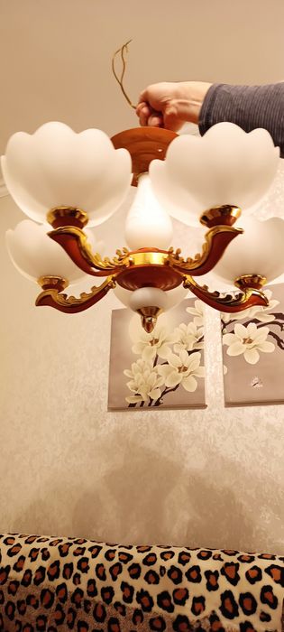 Люстра  . Пять рожков.