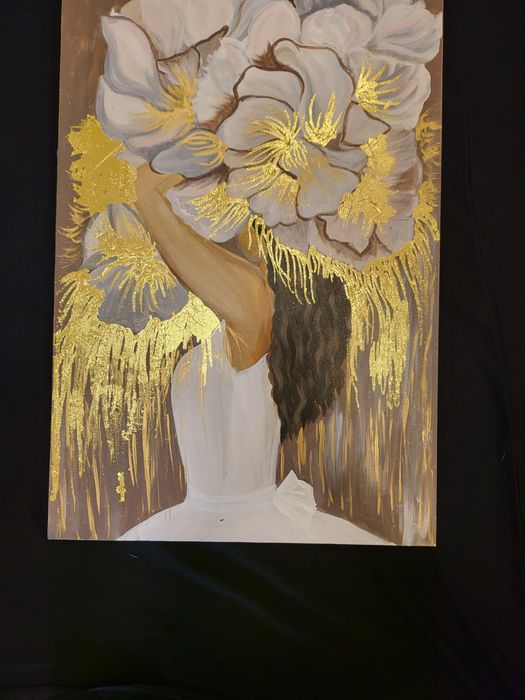 Interyer uchun Kartina "танцующая балерина с цветами*