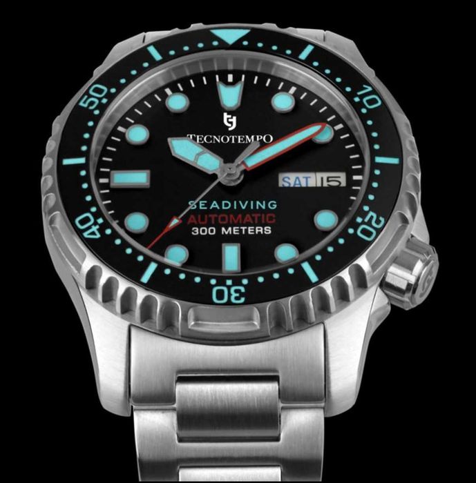 Vand ceas Tecnotempo - Automatic "Seadiving" 300M - Limited Edition - TT.300SD.BAZ - Men - 2020+ Automatic - Steel