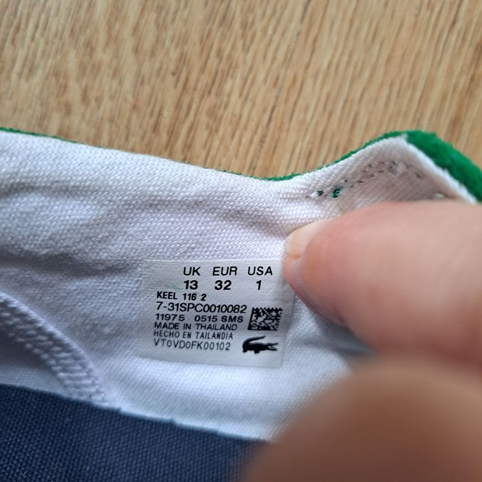 Кецове Lacoste, номер 32
