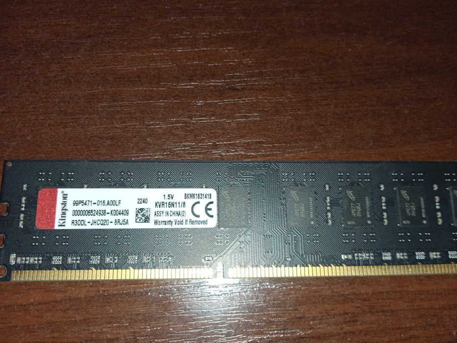 SSD Kingston DDR3 1600/8GB