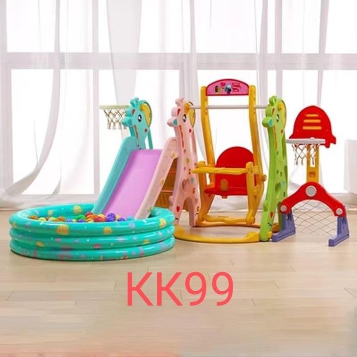 игровая качелья горка сухой бассейн