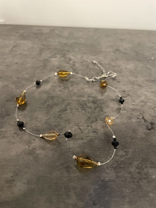 Colier cu margele de sticla plutitoare