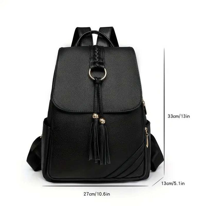 Rucsac / Ghiozdan dama incapator material moale negru