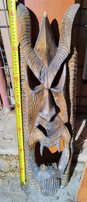 vand/schimb masca sculptata in lemn -75 cm
