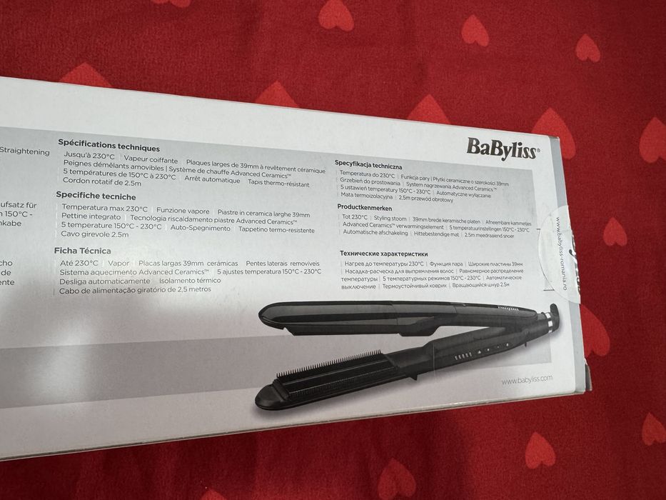 Placa par Babyliss Steam Straight St492e