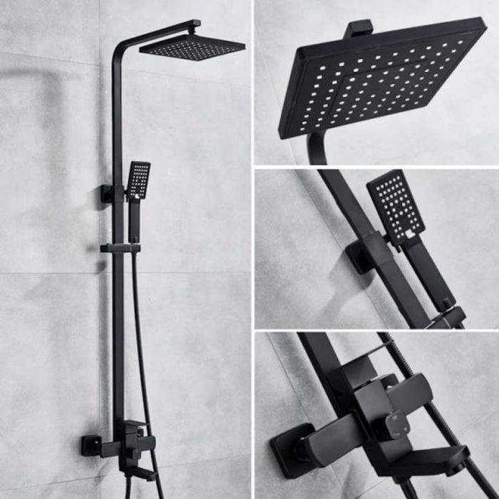 Комплект душ колона, стенен монтаж, двойно управление, керамика, 131-2