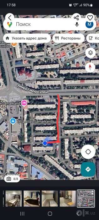 3 комантное квартира в ценртре самарканда