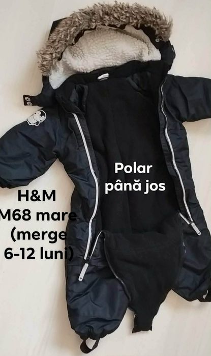 Tinuta completa iarna bebelusi 6-12 luni