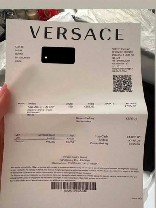 Versace Chain Reaction Chunky - Marimea 47.5 EU STATEMENT
