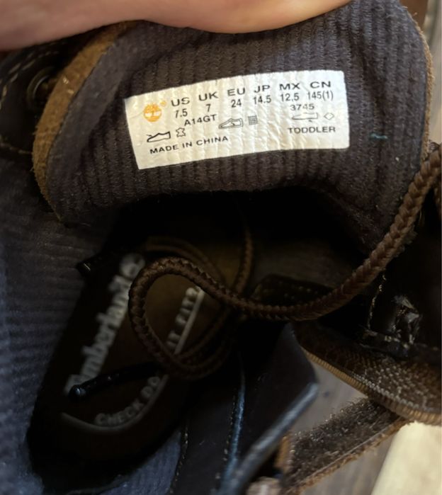 Incaltaminte din piele naturala Timberland copii nr 24