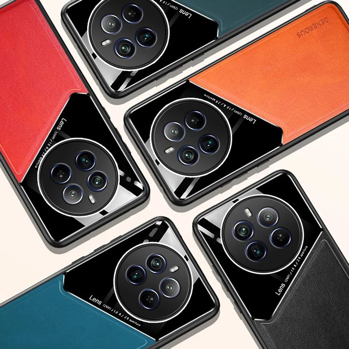 Realme 12 Pro+ / 12X / 12 Pro / 12 / GENEROUS Кожен кейс гръб с магнит