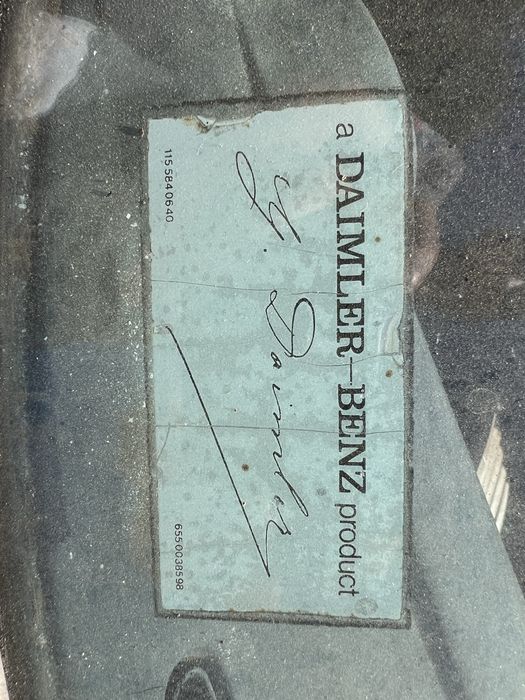 Mercedes 560 SL decapotabila, proiect