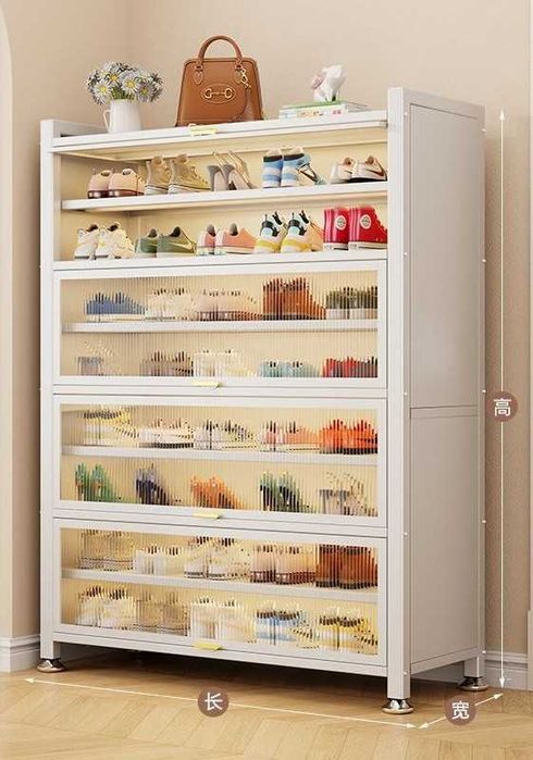 Экологичный, компактный шкаф для обуви,Обувной шкаф для узких прихожих