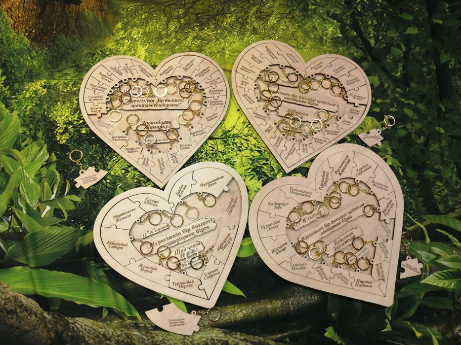 Сердце-брелочки выпускникам