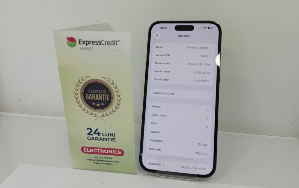 Iphone 14 Pro Max 128Gb (AG20 Dancu b 30136) Garanție 2 ani