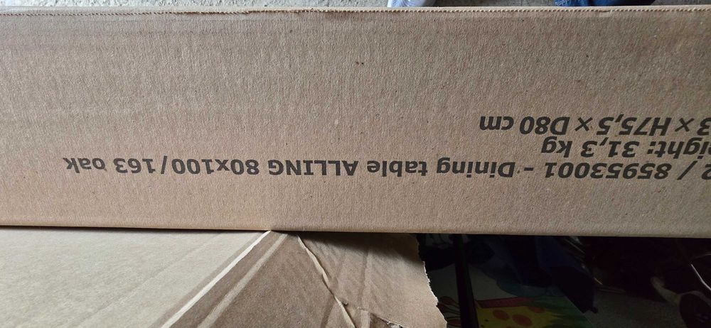 Нова сгъваема кухненска маса 80x100/163 цвят дъб