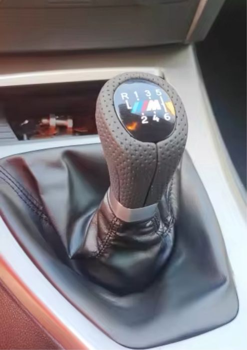 Nuca schimbator maneta manson M piele perforata Bmw Seria 1 3 E90 E92