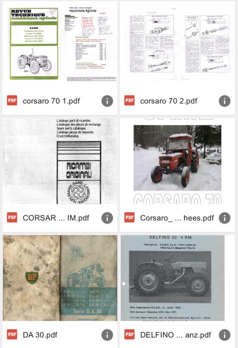 Manuale/cărți  tractoare Same