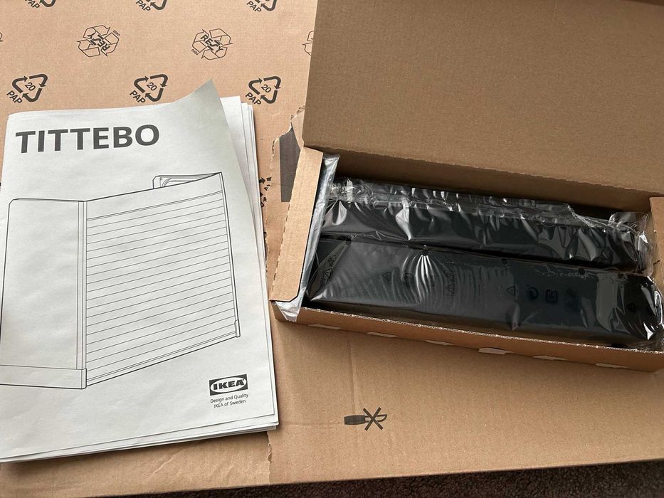 IKEA/ИКЕА стенен кухненски шкаф TITTEBO с ролетна плъзгаща се врата